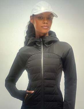 Women's Down for It All Jacket Black -Great Condition! Size 12